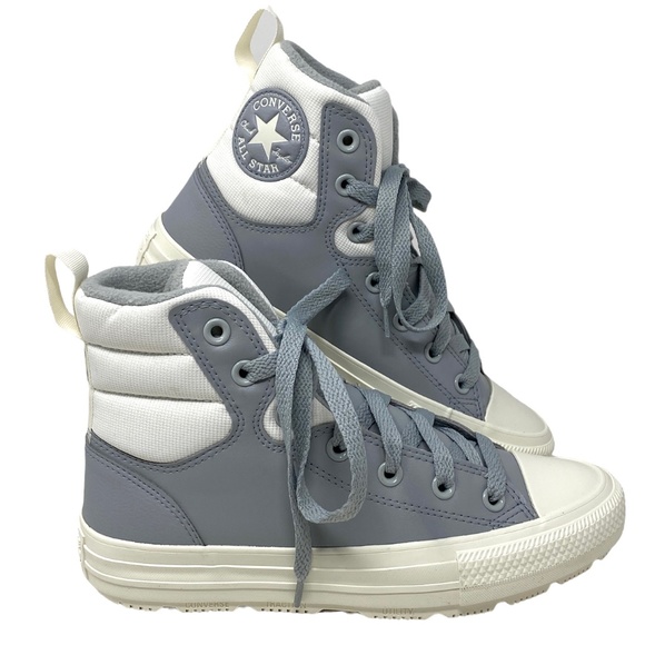 Converse Shoes - Converse CTAS Berkshire Boot High Top White Gray Women Leather Sneakers 172054C